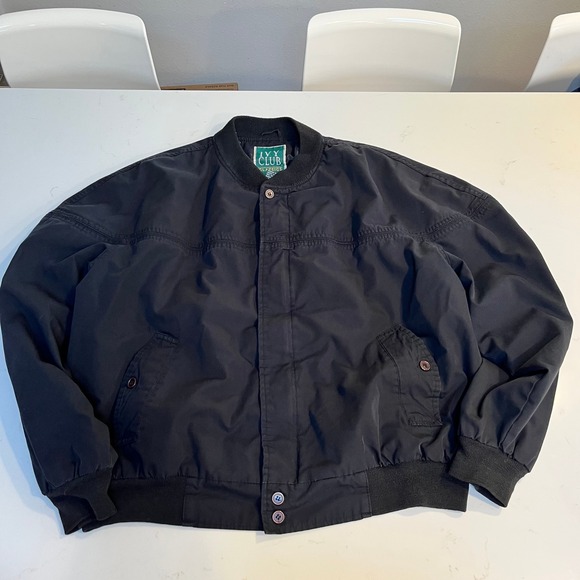 Bomber Jacket Ivy Club Vintage Zip Jacket Mens Size XXL Racer Classic Iconic - Picture 7 of 11